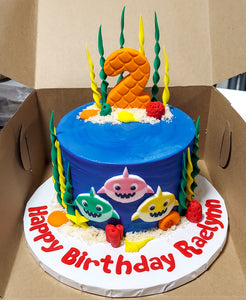 Shark Baby Themed Cake