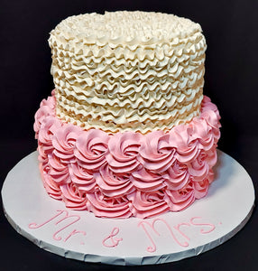 Ruffles & Rosettes Cake (2-tier)