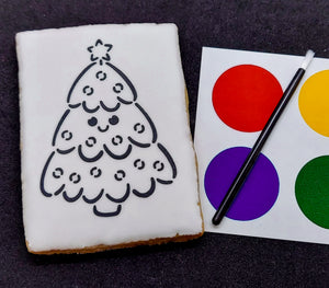 Christmas Tree Paint-Your-Own Cookies (1 Dz)