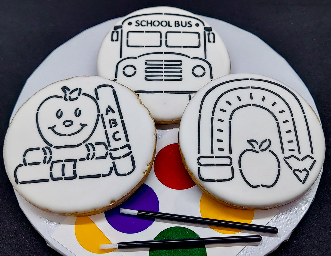 Back-to-School Paint-Your-Own Cookies (1 Dz)