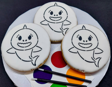 Shark Baby Paint-Your-Own Cookies (1 Dz)