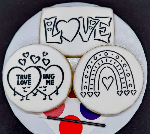 Valentine Paint-Your-Own Cookies (1 Dz)