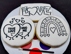 Valentine Paint-Your-Own Cookies (1 Dz)