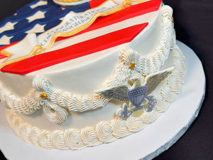 Military Retirement Cake