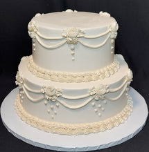 Buttercream Piping Vintage Wedding Cake (2-tier)