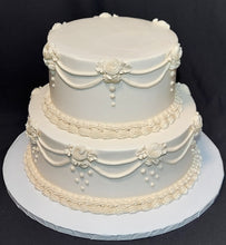 Buttercream Piping Vintage Wedding Cake (2-tier)