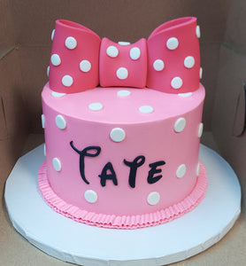 Polka Dots Girl Mouse Cake