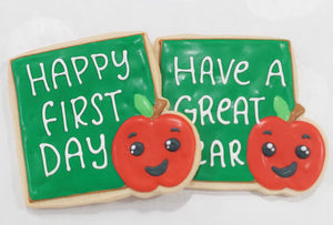 Student & Teacher Chalkboard Cookies (LG)