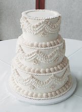 Buttercream Piping Vintage Wedding Cake (3-tier)