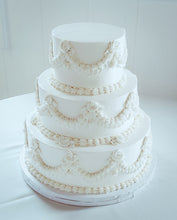 Buttercream Piping Vintage Wedding Cake (3-tier)