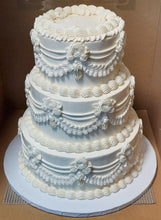 Buttercream Piping Vintage Wedding Cake (3-tier)