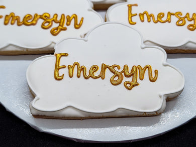 Name Cloud Cookies (1 dozen)