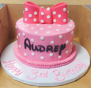 Polka Dots Girl Mouse Cake