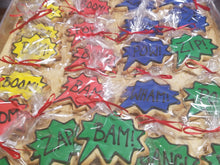 Superhero Comic Book Burst Cookies