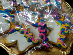 Unicorn Head Cookies (1 Dozen)