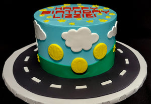 Go Kart Racing Game Cake
