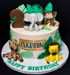 Safari/Jungle Themed Cake