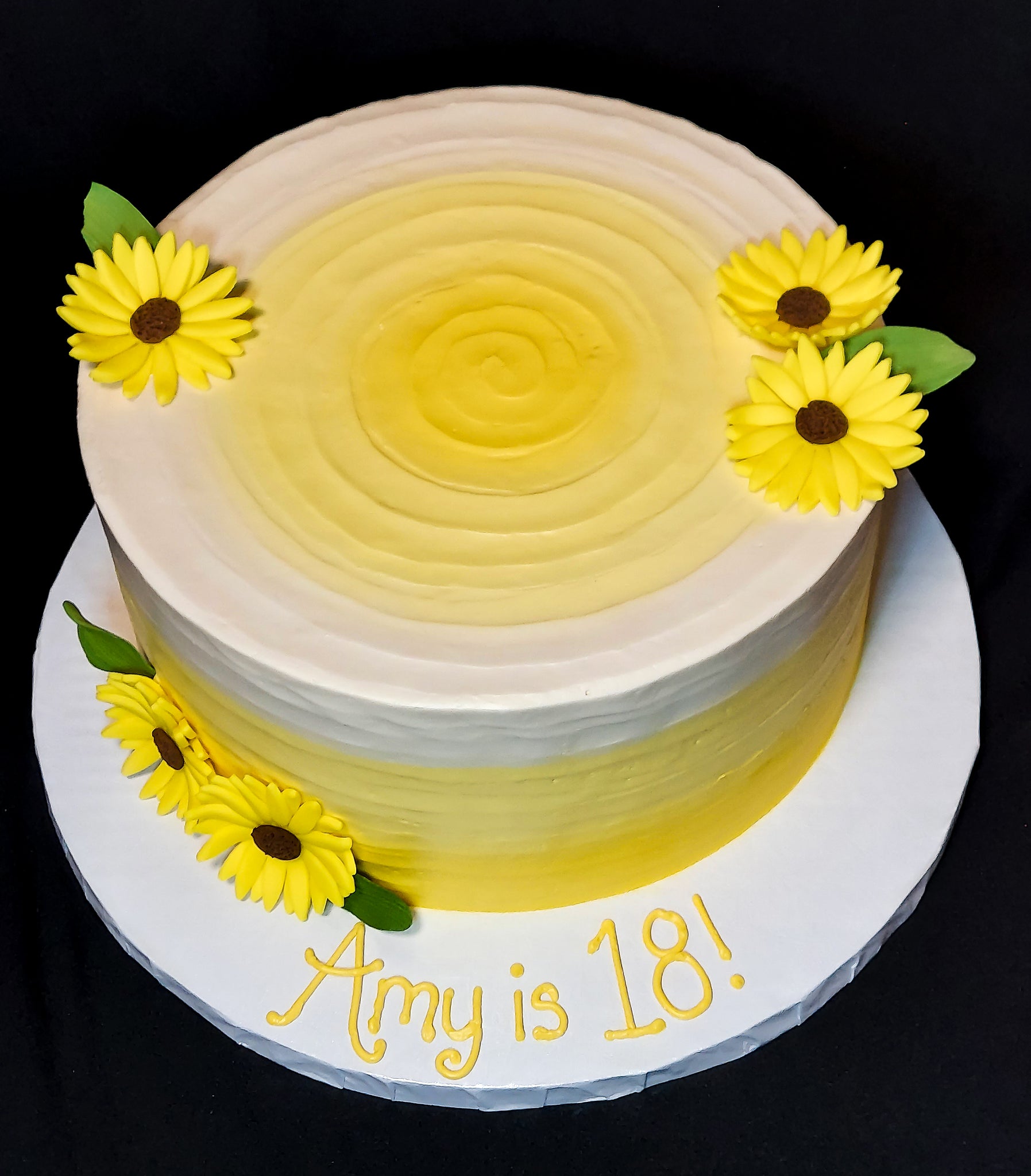 Sunflower Decorated Cake - We Create Delicious Memories - Oakmont Bakery