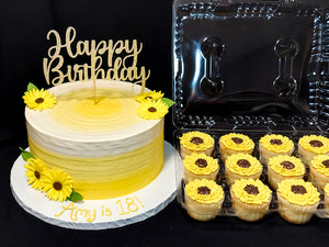 Sunflower Ombre Cake