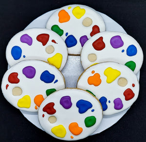 Art Palette Cookies (1 Dozen)