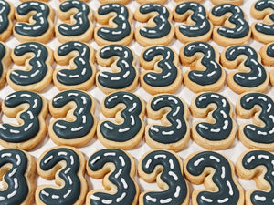 Mini Number/Letter Road Cookies (2 Dz)