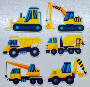 Cupcake Toppers (Construction Trucks)