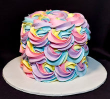 Rainbow Rosette Smash Cake