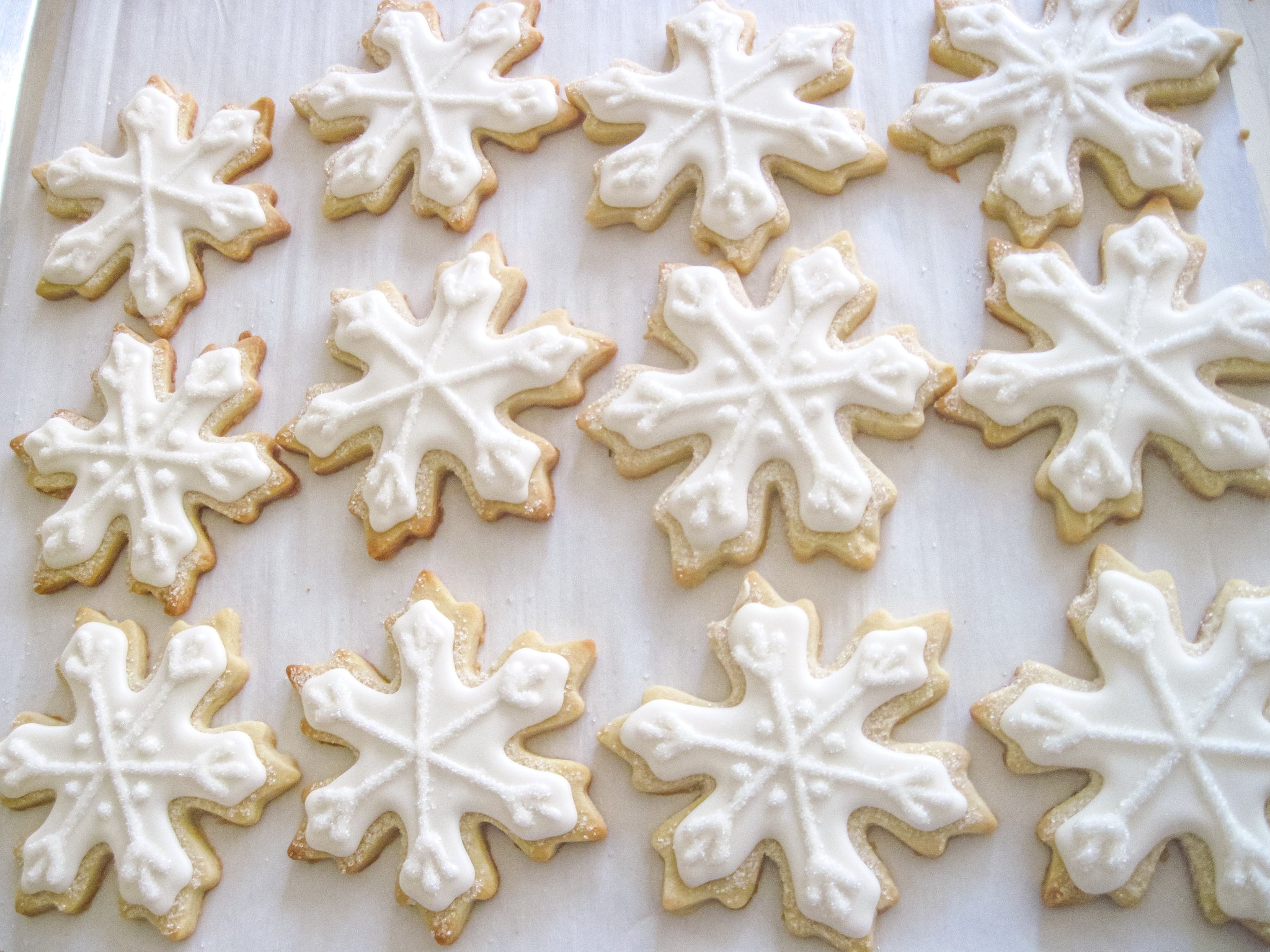 Chocolate Shortbread Snowflake Cookies – Sweet Baked Life