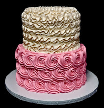 Ruffles & Rosettes Cake (2-tier)