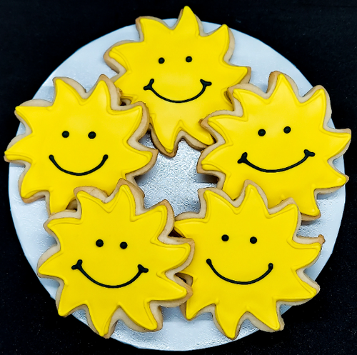 Smiling Sun Cookies (1 Dozen)